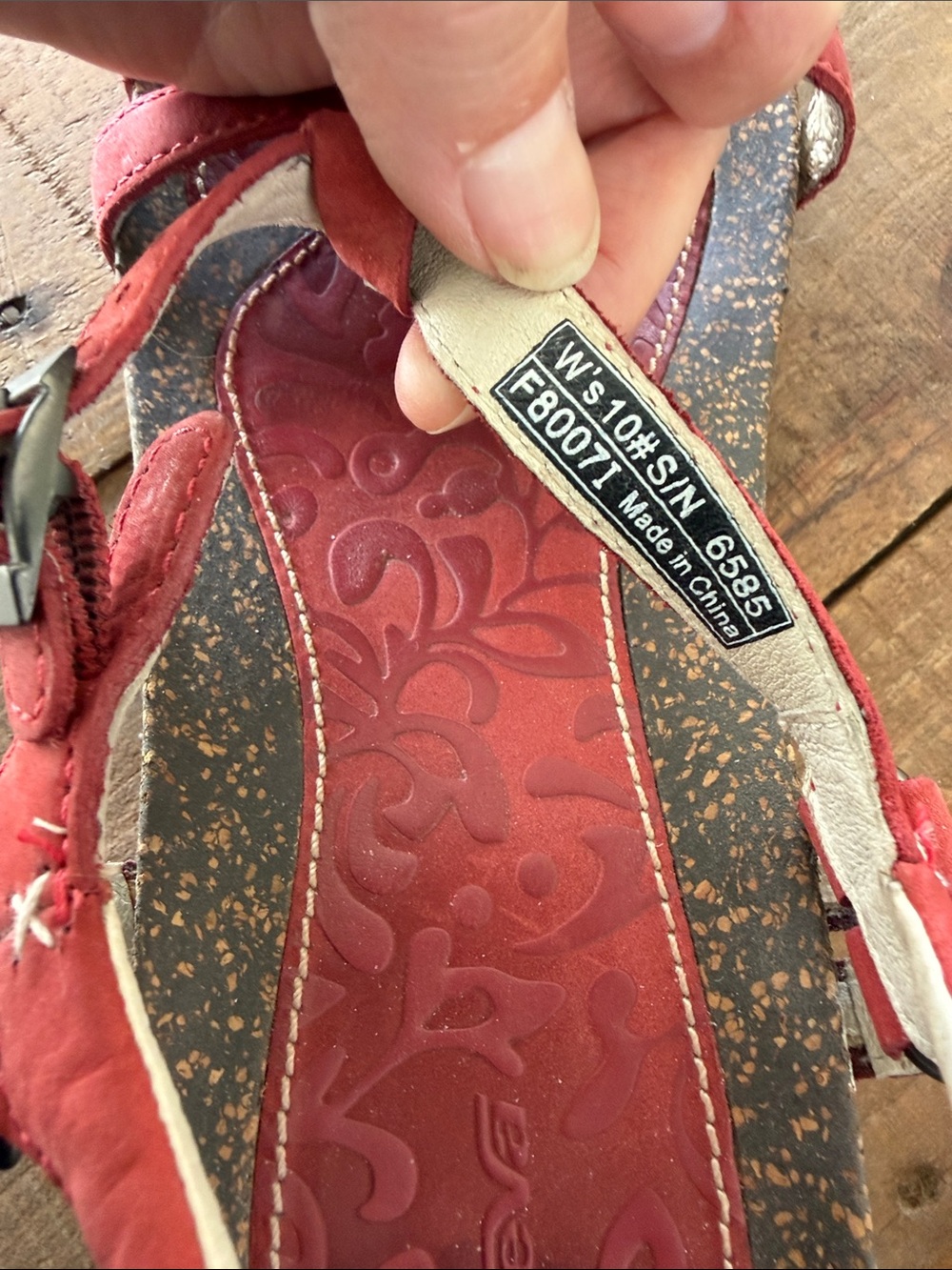 Cute Red Teva Sandals - Picture 6 of 8